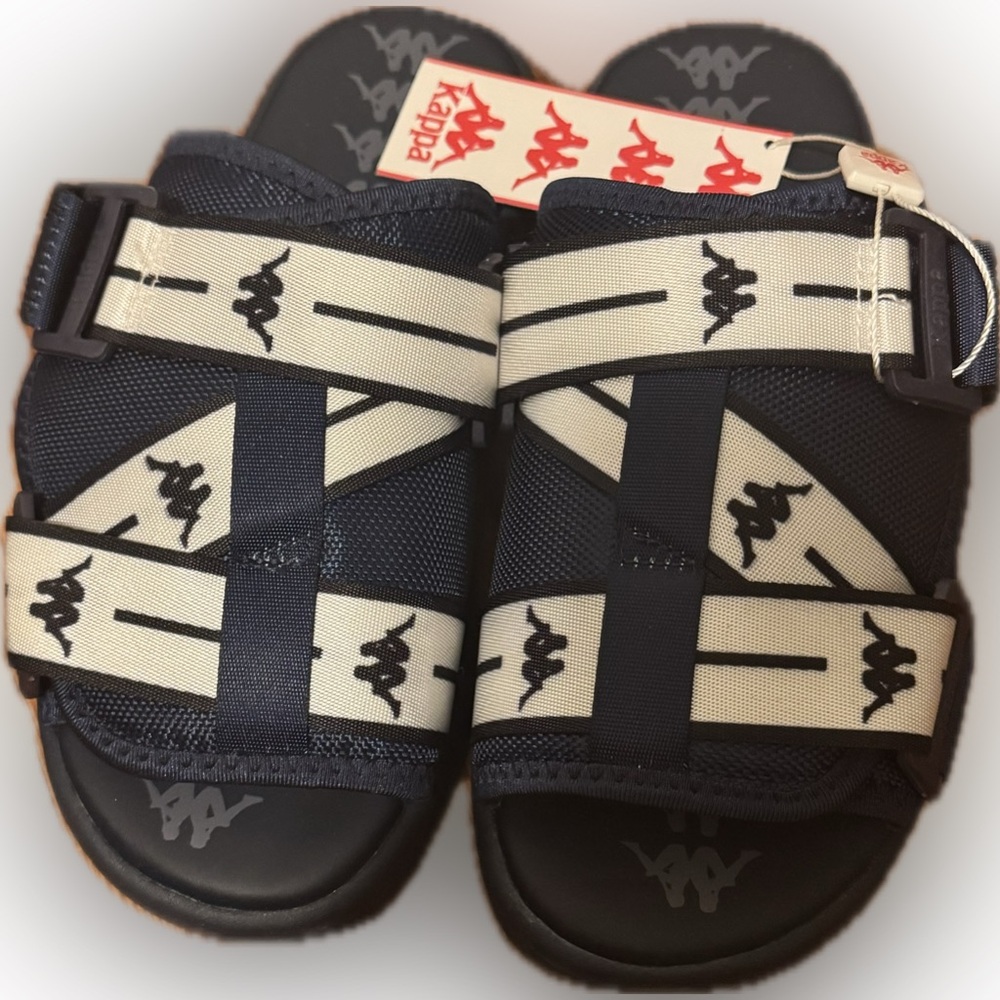 Men 6 (women’s 7.5) navy blue unisex 222 Banda Mitel kappa slides